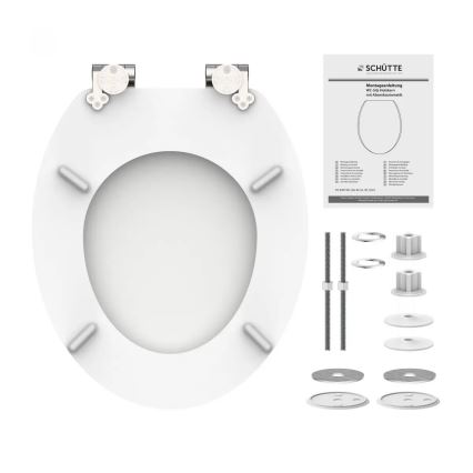 Schütte 84100-A - WC-poti kaas WHITE SoftClose MDF-puidust