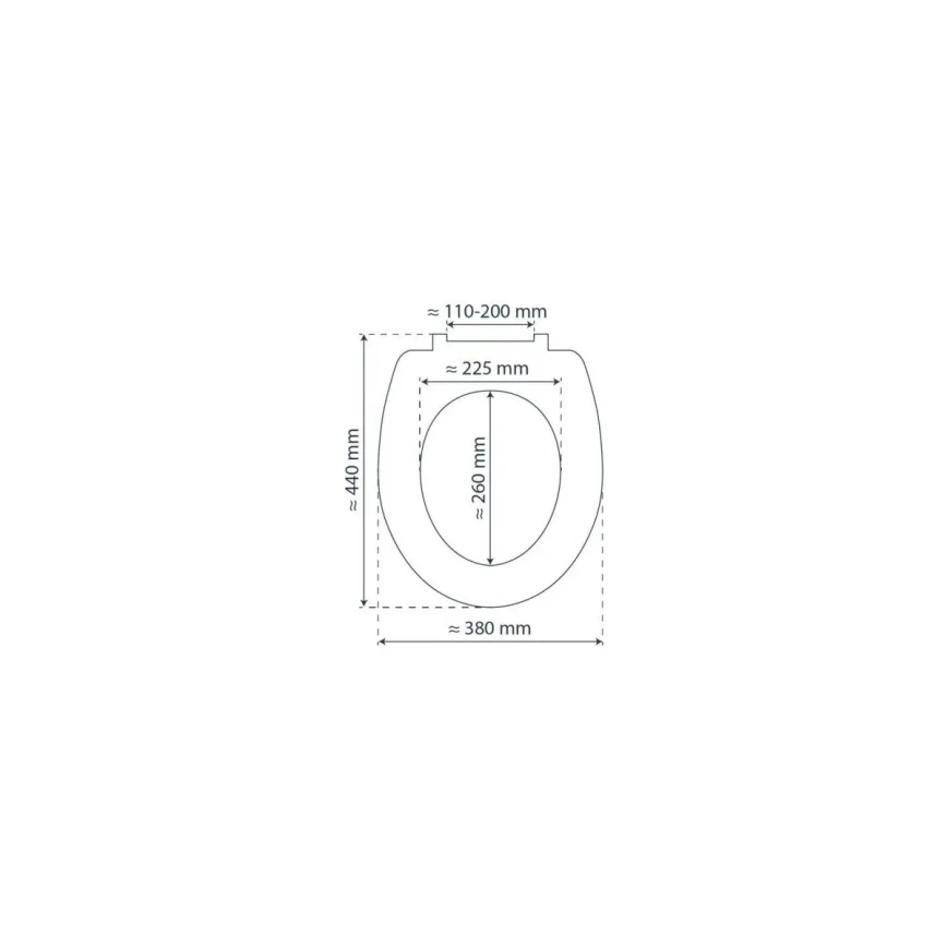Schütte 84100-A - WC-poti kaas WHITE SoftClose MDF-puidust
