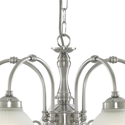 Searchlight - Lühter AMERICAN DINER 5xE14/60W/230V läikiv kroom