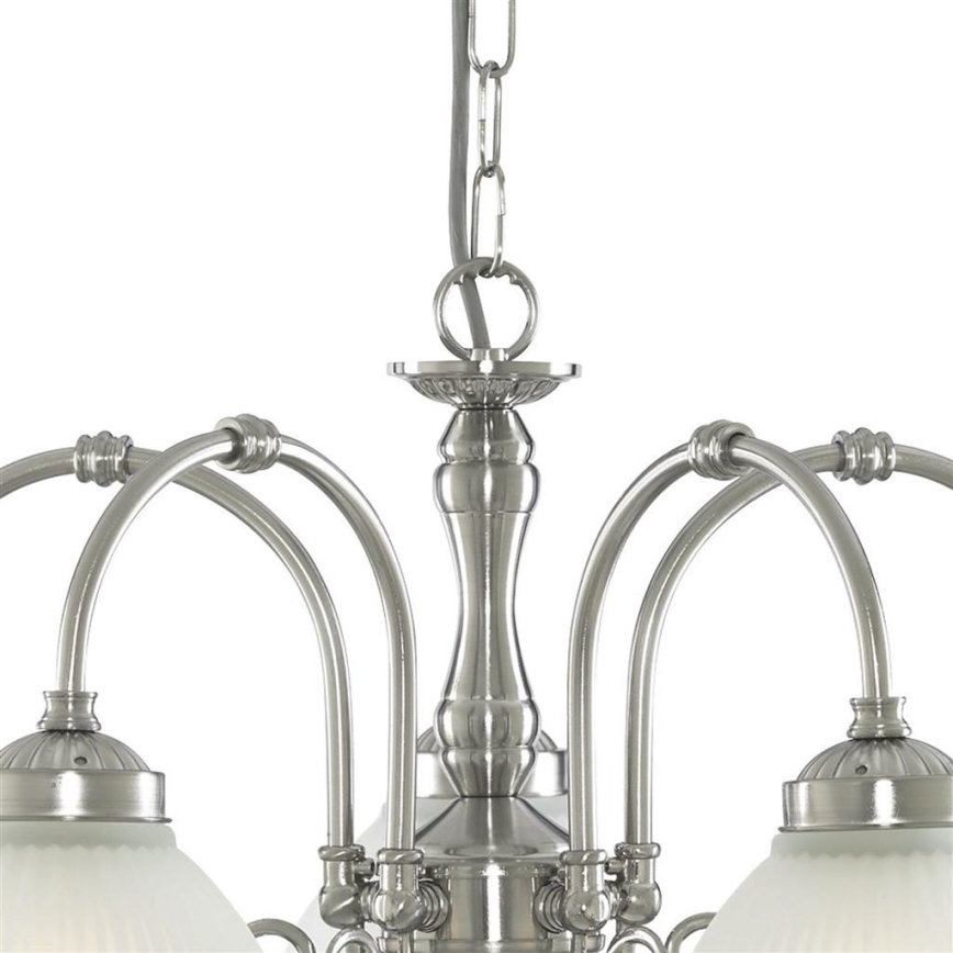 Searchlight - Lühter AMERICAN DINER 5xE14/60W/230V läikiv kroom