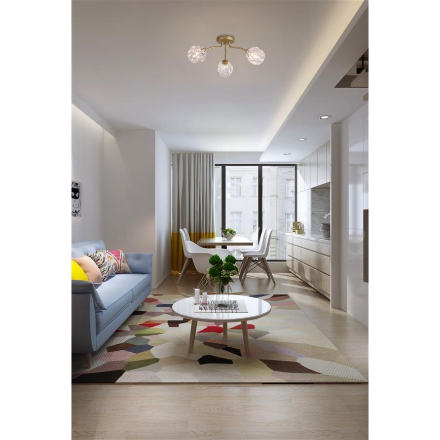 Searchlight - Pinnapealne lühter ASTRAL 3xG9/33W/230V kuldne