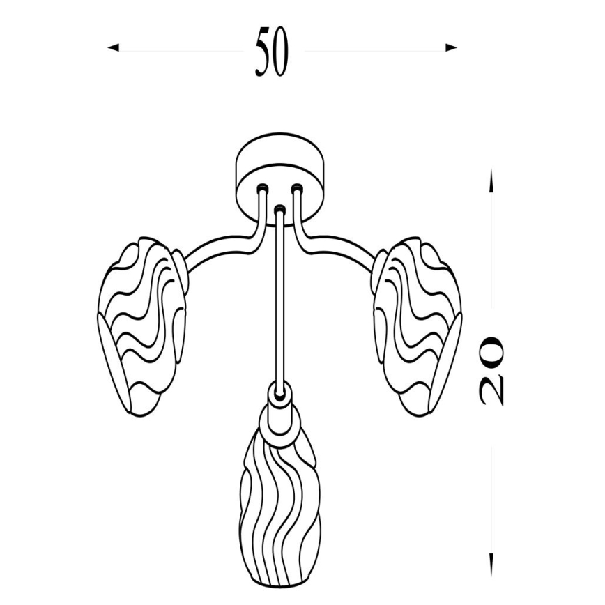 Searchlight - Pinnapealne laelamp ASTRAL 3xG9/33W/230V mattkroom