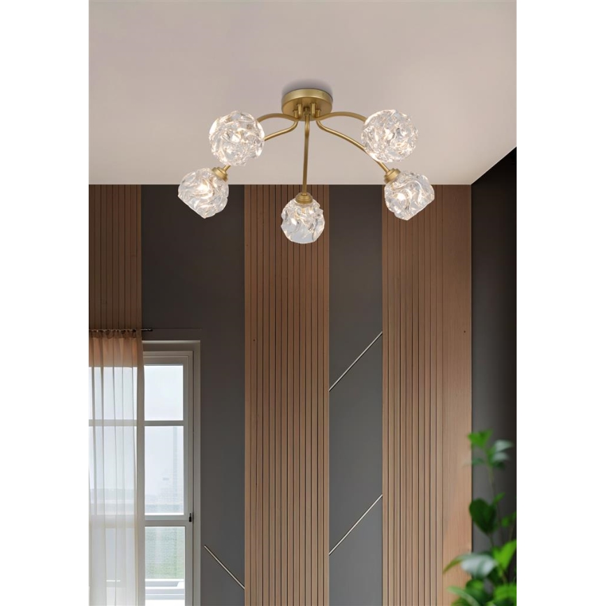 Searchlight - Pinnapealne laevalgusti ASTRAL 5xG9/33W/230V kuldne