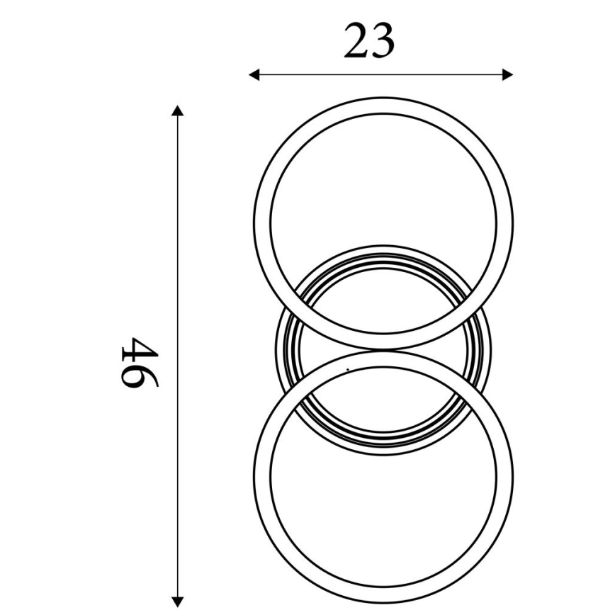 Searchlight - Hämardatav LED-laelamp CONTOUR LED/24W/230V 3000K