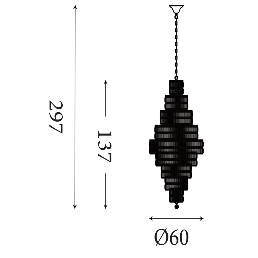 Searchlight - ketiga lühter EMPIRE 13xE14/60W/230V