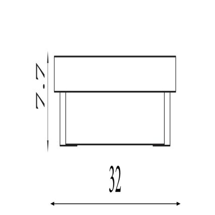Searchlight - LED seinavalgusti ANCHOR LED/12W/230V
