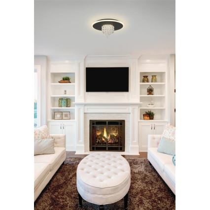 Searchlight - LED hämardatav laevalgusti DELUGE LED/20W/230V läbimõõt 31,5 cm must