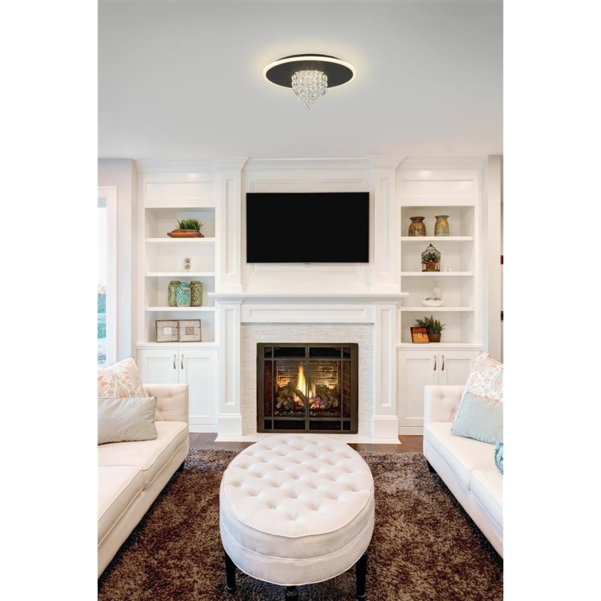 Searchlight - LED hämardatav laevalgusti DELUGE LED/20W/230V läbimõõt 31,5 cm must