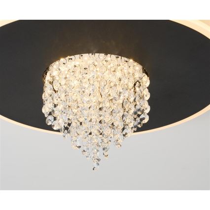 Searchlight - LED hämardatav laevalgusti DELUGE LED/20W/230V läbimõõt 31,5 cm must