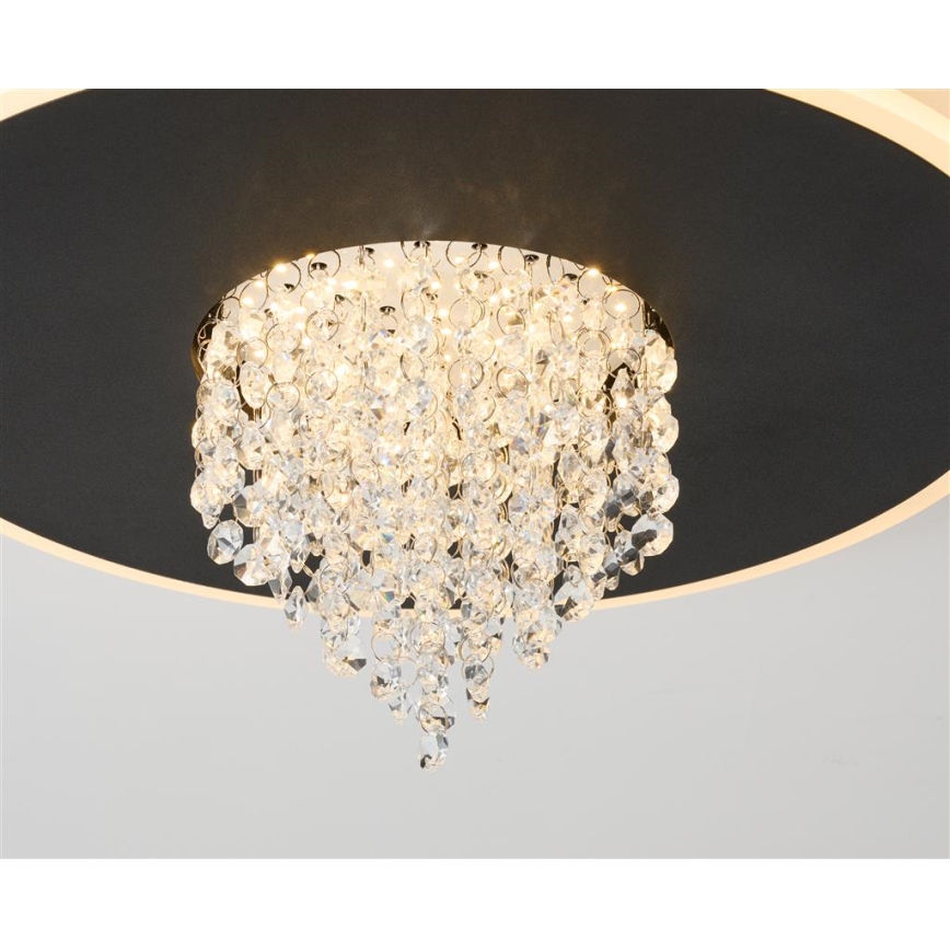 Searchlight - LED hämardatav laevalgusti DELUGE LED/20W/230V läbimõõt 31,5 cm must