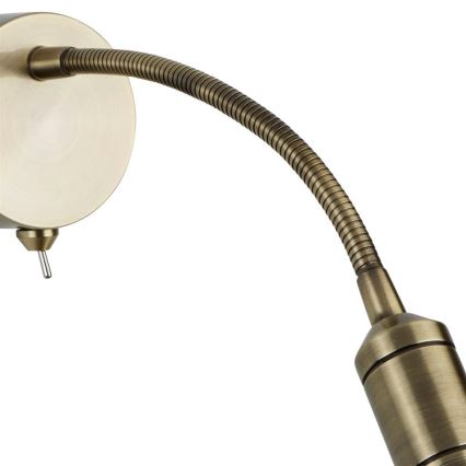 Searchlight - LED Paindlik väike lamp ADJU LED/1W/230V messing