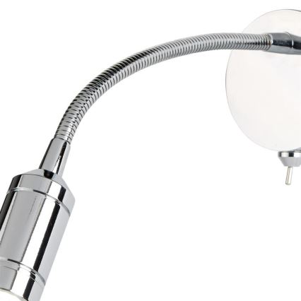 Searchlight - LED Paindlik väike lamp ADJU LED/1W/230V läikiv kroom