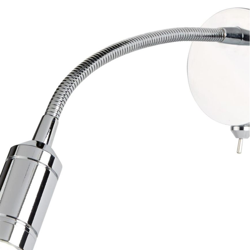 Searchlight - LED Paindlik väike lamp ADJU LED/1W/230V läikiv kroom