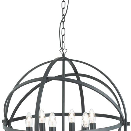 Searchlight - ORBIT ketiga rippvalgusti 6xE14/60W/230V must