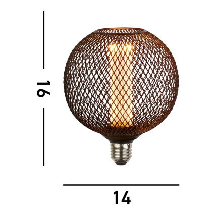 Searchlight - Hämardatav LED-dekoratiivpirn WIRE MESH E27/4,5W/230V 2700K
