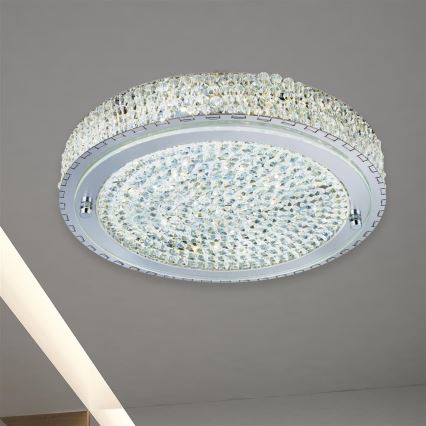 Searchlight - LED Laevalgusti FLUSH LED/24W/230V d. 40 cm kroom