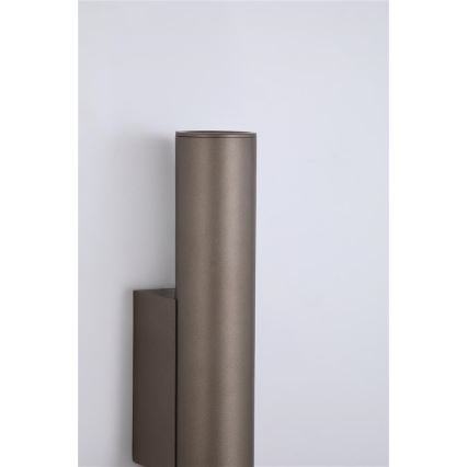 Searchlight - Seinavalgusti BEACON 2xGU10/10W/230V pruun