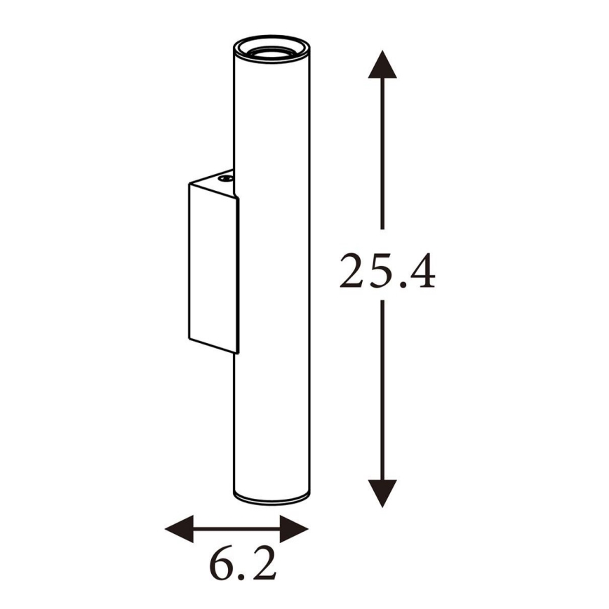 Searchlight - Seinavalgusti BEACON 2xGU10/10W/230V pruun