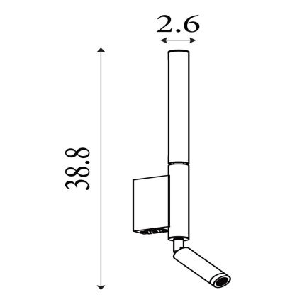 Searchlight - LED suunavalgusti ARCHITECT LED/7W/230V must