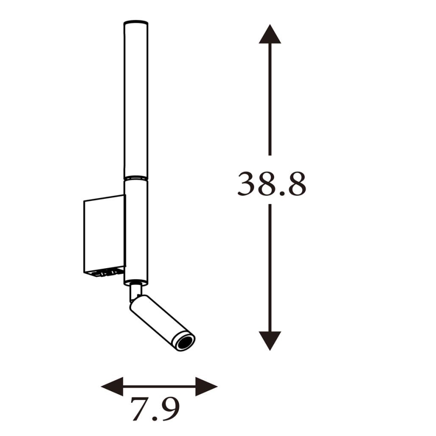 Searchlight - LED-spottvalgusti ARCHITECT LED/7W/230V pruun