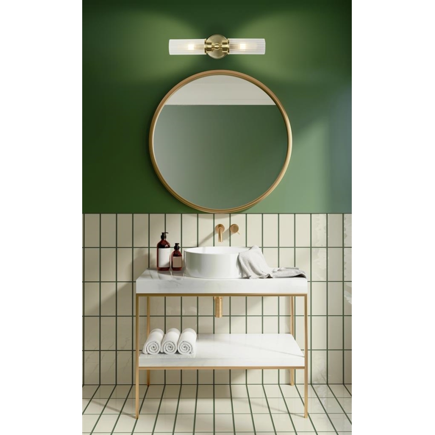 Searchlight - Seinavalgusti IMPERIAL 2xG9/33W/230V messing