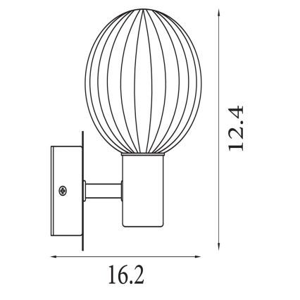 Searchlight - LUMINSPHERE seinavalgusti 1xG9/7W/230V messing