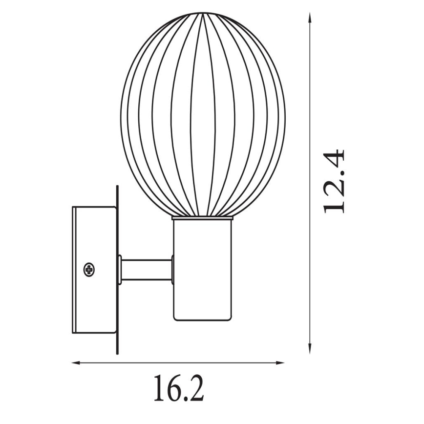 Searchlight - LUMINSPHERE seinavalgusti 1xG9/7W/230V messing