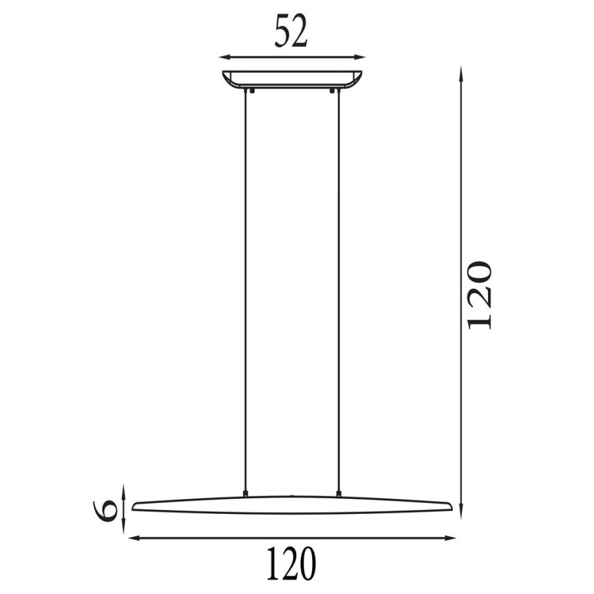 Searchlight - KENZIE hämardatav LED-ripplamp kaablil LED/29W/230V 2700/3000/4000K
