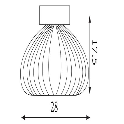 Searchlight - laevalgusti CELESTIAL 1xE27/60W/230V, läbimõõt 28 cm