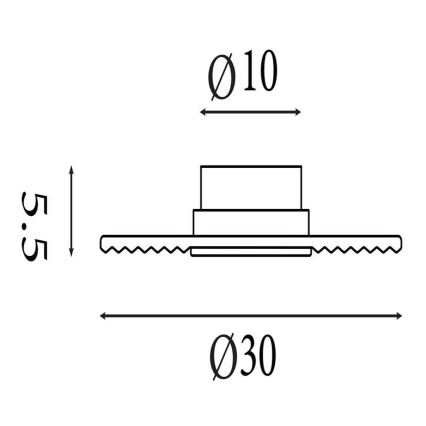 Searchlight - hämardatav LED-seinavalgusti CLEO LED/9,4W/230V must