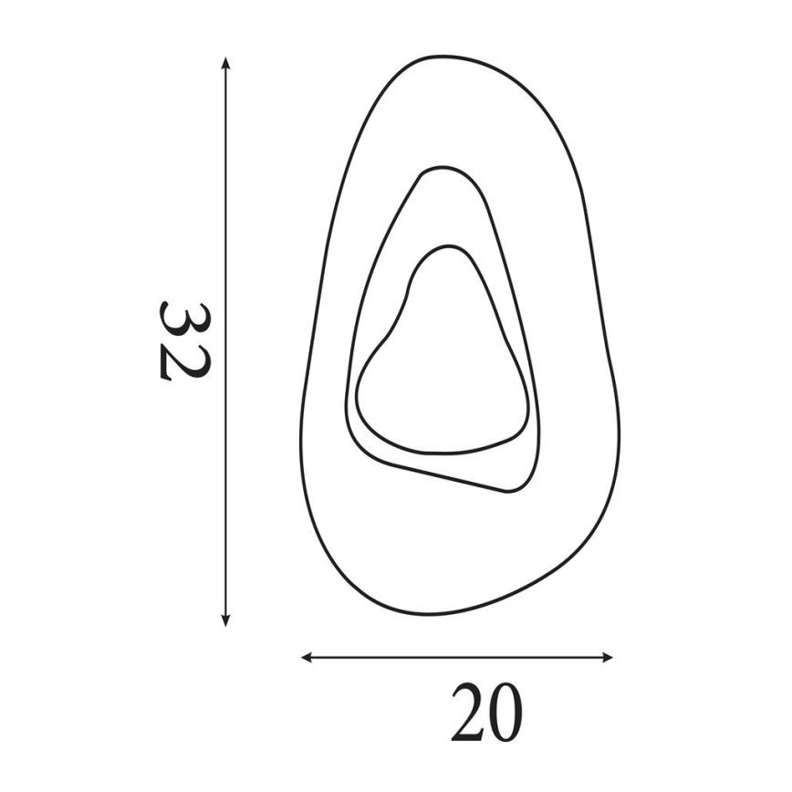 Searchlight - LED seinavalgusti DESTINY LED/8W/230V valge
