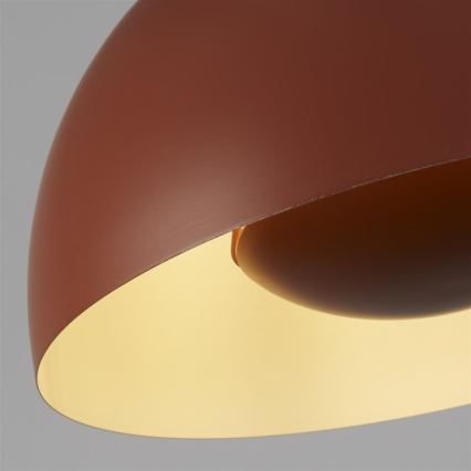 Searchlight - Rippvalgusti kaabliga MARS 1xE27/60W/230V läbimõõt 40 cm telliskivipunane