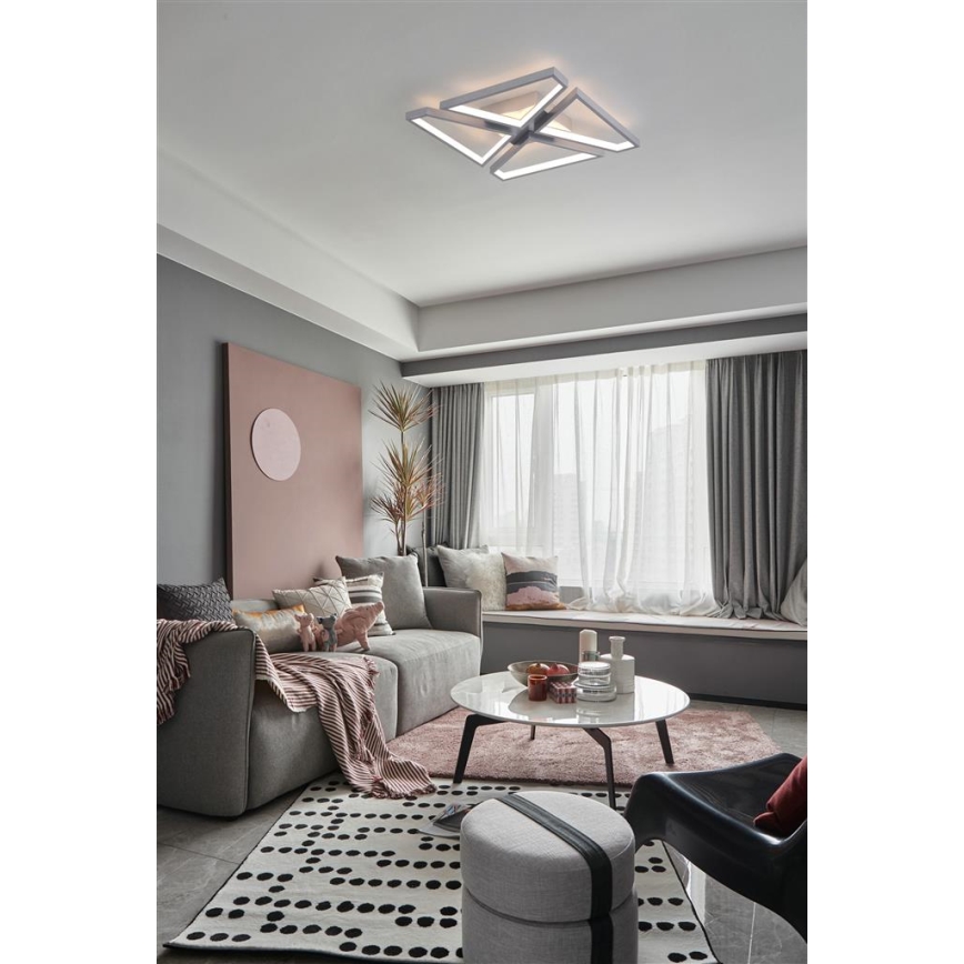 Searchlight - Hämardatav LED-laelamp QUATRO LED/29W/230V 40x40 cm