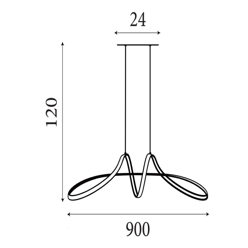 Searchlight - LED hämardatav lühter kaablil MAISIE LED/41W/230V