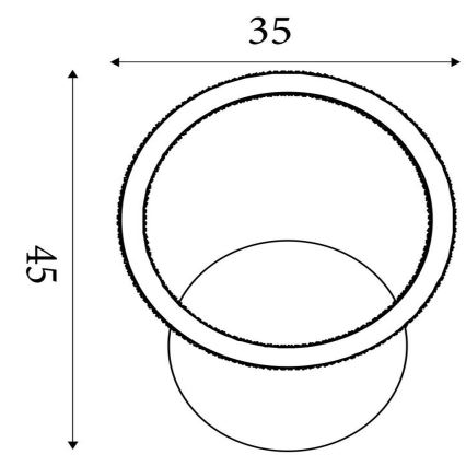 Searchlight - LED hämardatav laevalgusti SPECS LED/18W/230V 3000K 35x45 cm messing