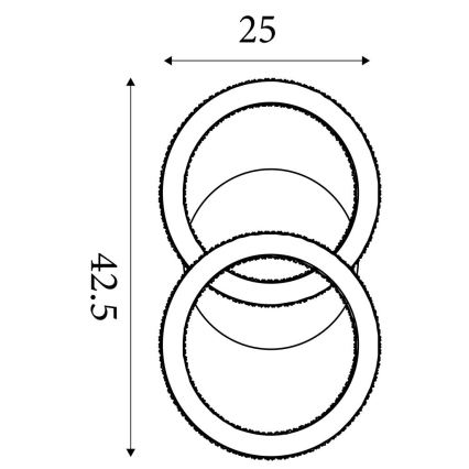 Searchlight - hämardatav LED-laelamp SPECS LED/24W/230V 3000K 25x42,5 cm