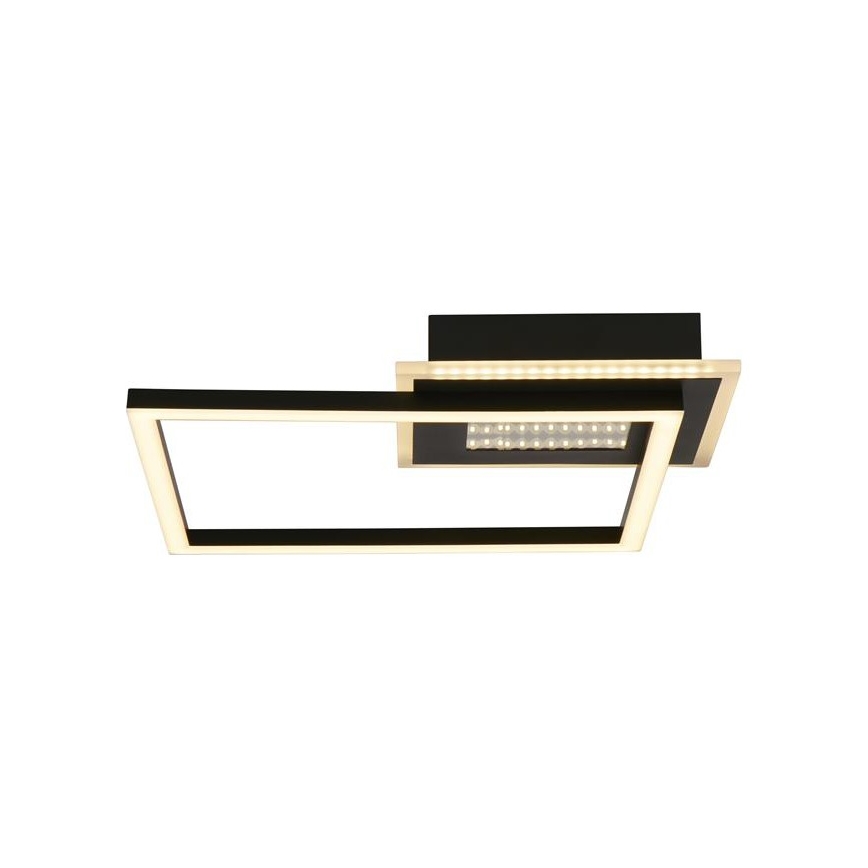 Searchlight - LED hämardatav laevalgusti QUADRATE LED/24W/230V 36x36 cm must