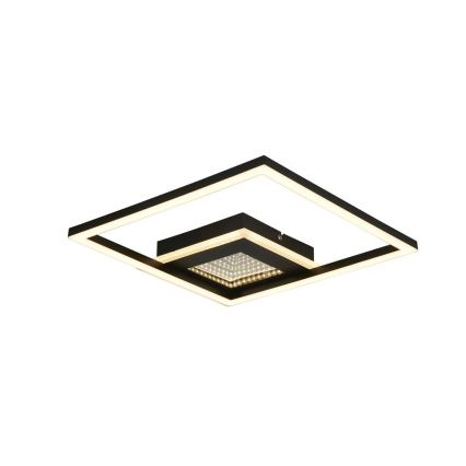 Searchlight - LED hämardatav laevalgusti QUADRATE LED/24W/230V 36x36 cm must