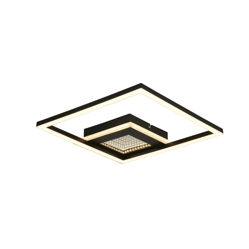 Searchlight - LED hämardatav laevalgusti QUADRATE LED/24W/230V 36x36 cm must