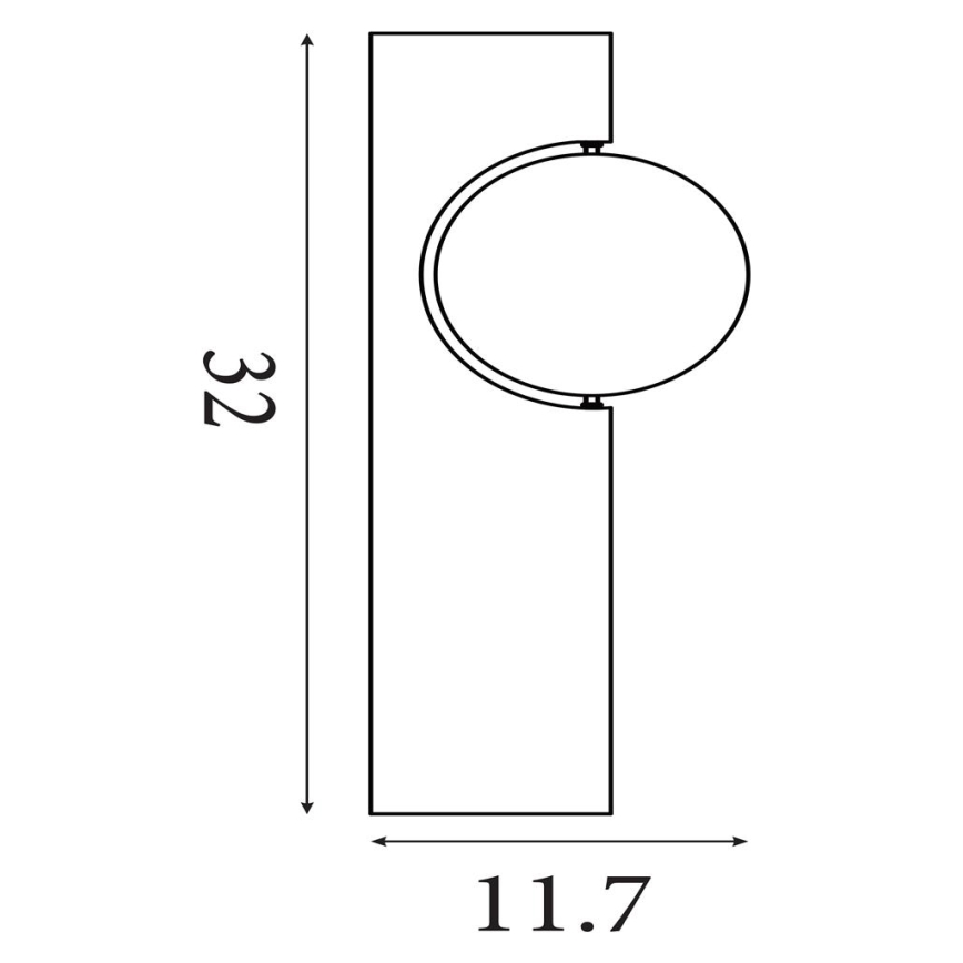 Searchlight - Laelamp RADIANCE 3xE27/60W/230V läbimõõt 37,5 cm must