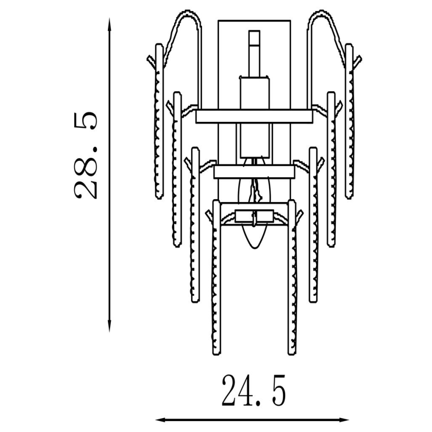 Searchlight - Seinavalgusti FEATHER 1xE14/60W/230V