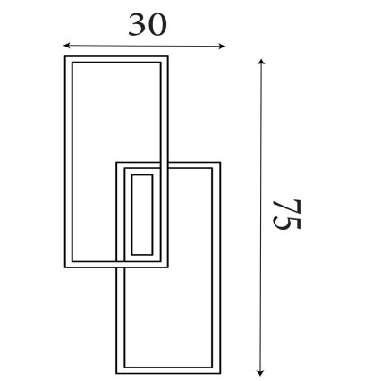 Searchlight - Hämardatav laevalgusti OVALOID LED/40W/230V 3000K 30x75 cm