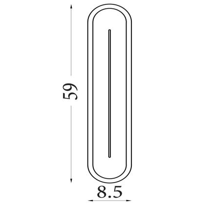 Searchlight - LED hämardatav seinavalgusti COUPER LED/25W/230V 3000K messing