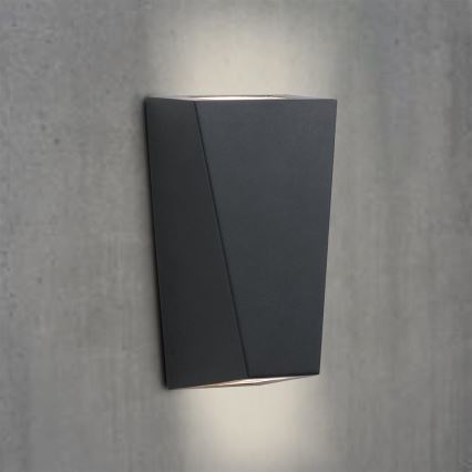 Searchlight - Väli seinavalgusti OUT 2xGU10/3W/230V IP44 must