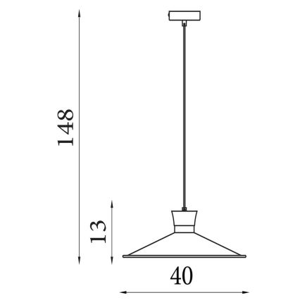 Searchlight - BALHAM rippvalgusti kaabliga 1xE27/60W/230V