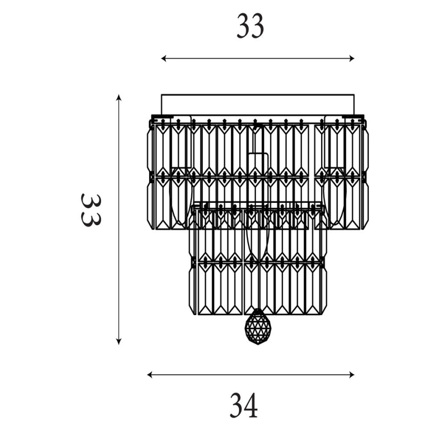 Searchlight EMPIRE vannitoa laelamp 4xE14/60W/230V IP44