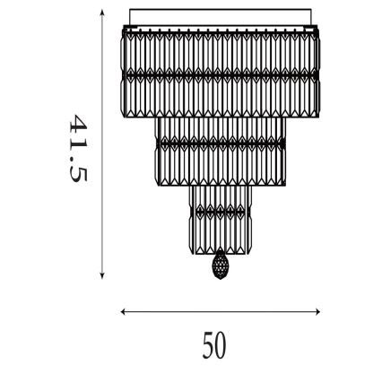 Searchlight - Vannitoa laelamp EMPIRE 6xE14/60W/230V IP44