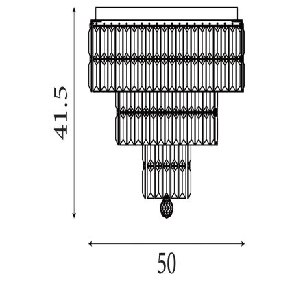 Searchlight - Vannitoa laevalgusti EMPIRE 6xE14/60W/230V IP44