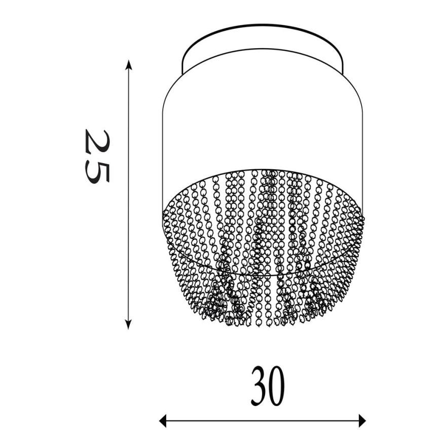Searchlight - Laevalgusti BELLANO 3xG9/7W/230V läbimõõt 30 cm valge