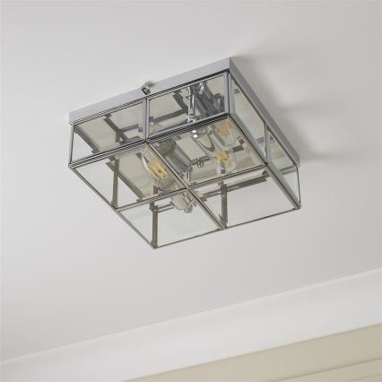 Searchlight - Laevalgusti FLUSH 2xE14/40W/230V läikiv kroom
